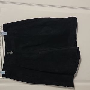Vintage suede leather  high waist shorts- fits a size 6/8